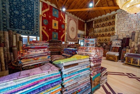 Turkish Market Carpet Stall 
